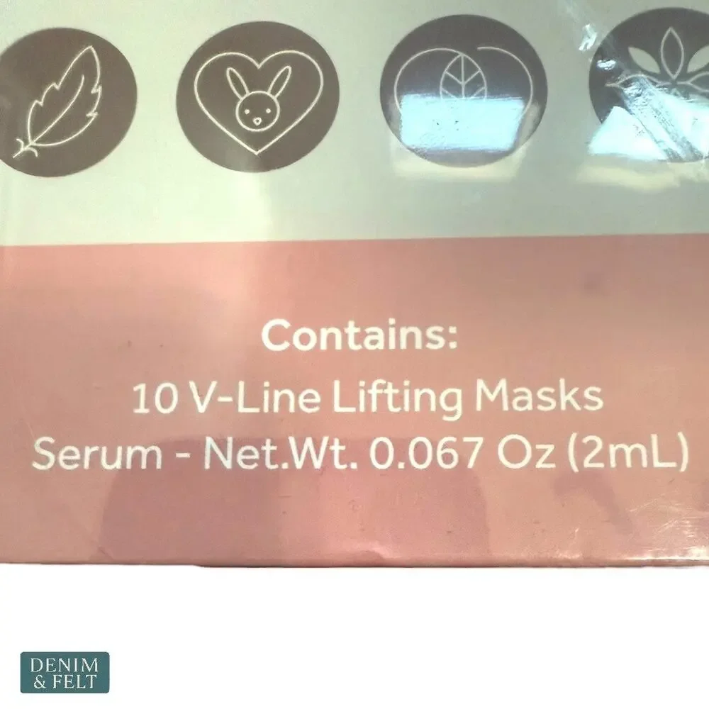 Thealto V Line Lifting Mask & Collagen Serum Set Double Chin Reducer Firming NEW